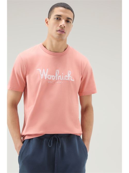 EMBROIDERED LOGO T-SHIRT WOOLRICH | CFWOTE0125MRUT2926/4397