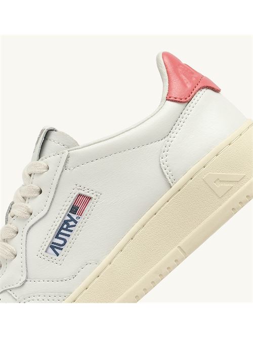 Autry Women's Medalist Low Leather AUTRY | AULW-LL78/WHITE-TEAROSE