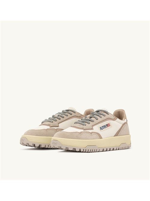 Sneakers Donna Wilpace Low in Mesh e Suede AUTRY | LDLW-AK03/WHIS-SAND