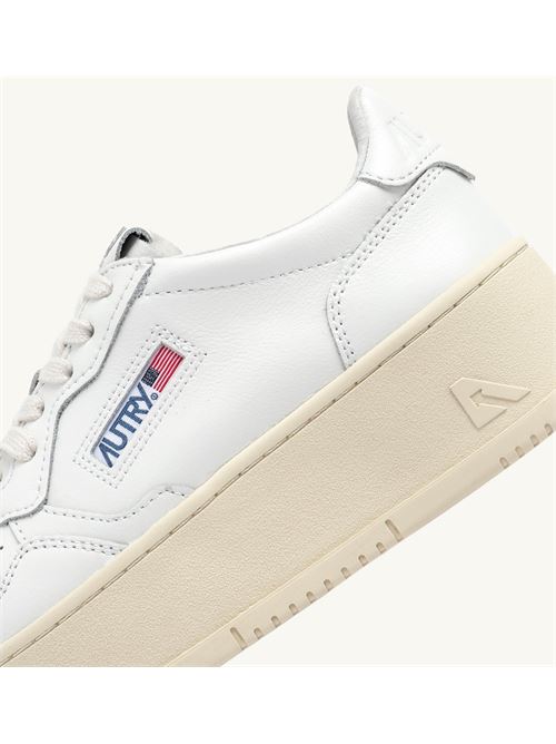 PLATFORM LOW WOM-LEAT/LEAT AUTRY | PTLW-LL15/WHT/WHT