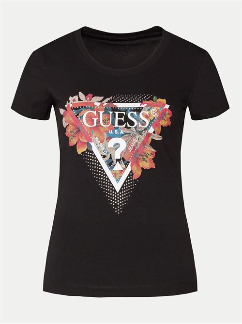 SS CN TROPICAL TRIANGLE TEE GUESS | W4GI62J1314/JBLK