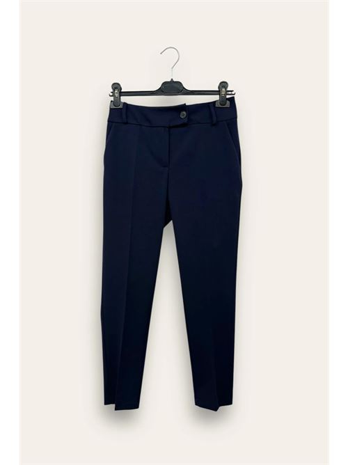 Pantalone a sigaretta in crepe LOVEme | AM-10661-AM-8042/Blu