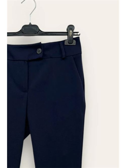 Pantalone a sigaretta in crepe LOVEme | AM-10661-AM-8042/Blu