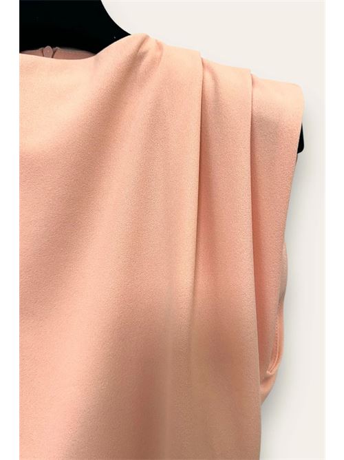 Blusa sagomata asimmetrica in crepe LOVEme | AM-10662-AM-8047/Rosa