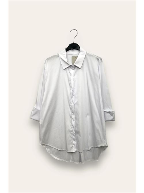 Camicia over in tinta unita LOVEme | JW-10729/BIANCO