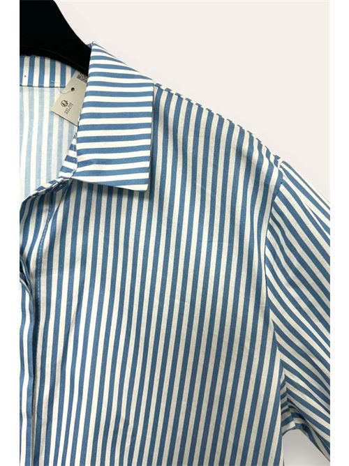 Camicia over rigata LOVEme | JW-10733/Azzurro