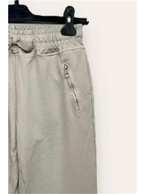 Pantalone in felpa con zip sulle tasche LOVEme | VA-10680-VA-814136/Beige