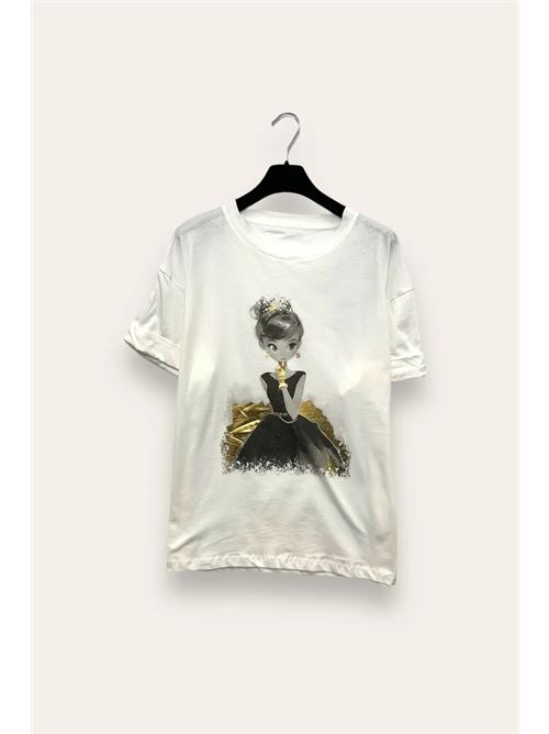 T-shirt con una principessa LOVEme | VB-10772/Bianco