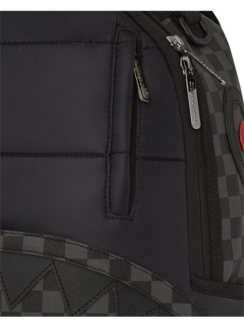 BLACK PUFFER GREY CHECK U BACKPACK SPRAYGROUND | 910B6780NSZ/