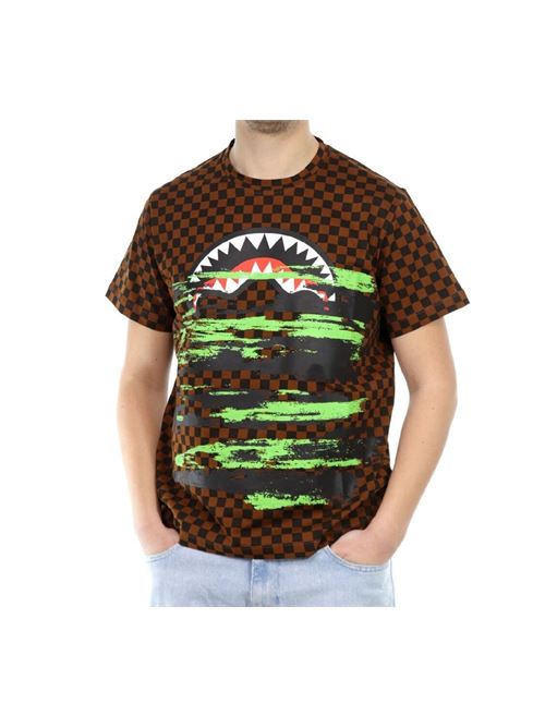 OOPS I STAINED MYSPRAYGROUND TSHIRT BRN SPRAYGROUND | SP688BRWN/CHECK