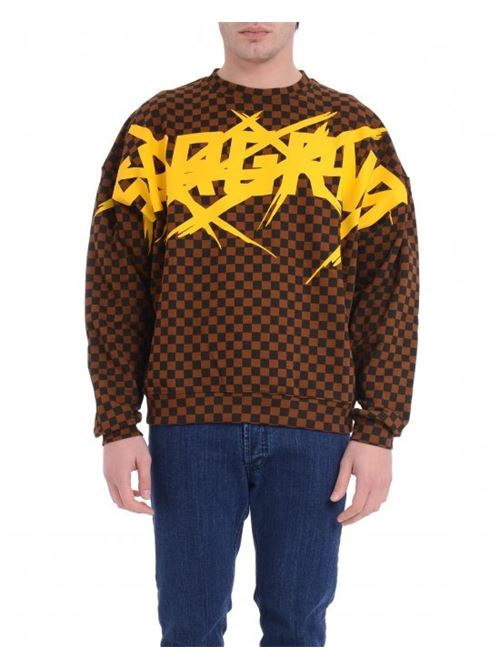 CHECKERED COLOR SCRATCHCREWNECK SPRAYGROUND | SP690E/CHECK