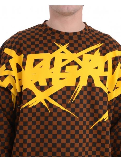 CHECKERED COLOR SCRATCHCREWNECK SPRAYGROUND | SP690E/CHECK