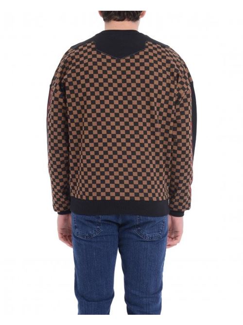 TRIPLE CREWNECK BROWN SPRAYGROUND | SP691EBRWN/CHECK