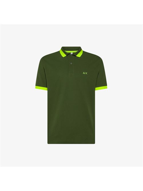 POLO BIG STRIPE FLUO S/S SUN68 | A35121/37