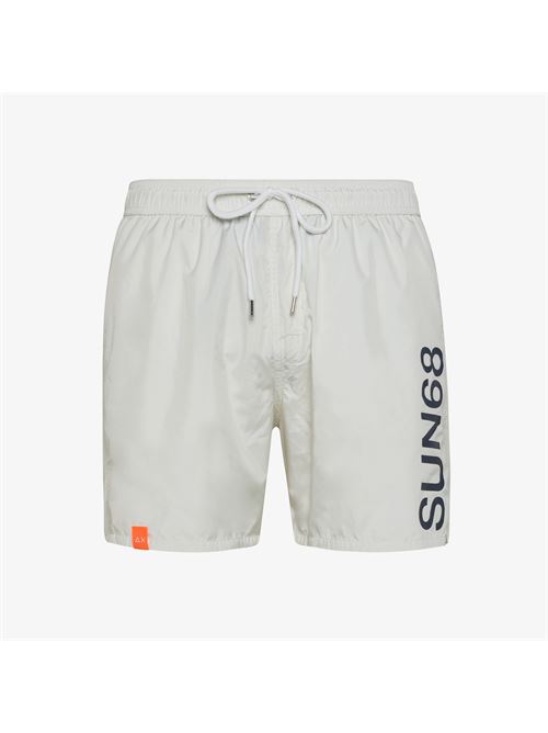 SWIM PANT WITH MACRO LOGO ON FRONT SUN68 | H32103/01