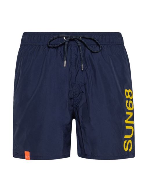 SWIM PANT WITH MACRO LOGO ON FRONT SUN68 | H32103/07