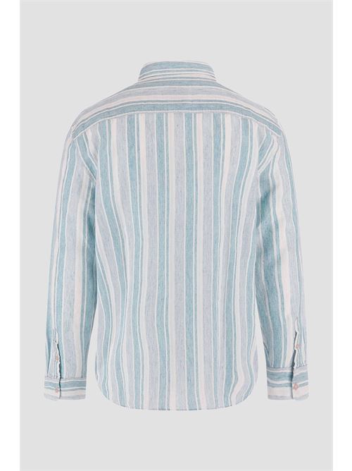 LS COLLINS SLUB STRIPE SHIRT GUESS | M3GH61WFDP0/S73Q